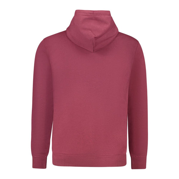 Tommy Hilfiger Red Cotton Men's Sweatshirt with Hood