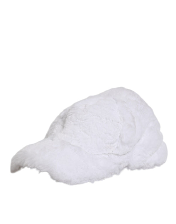 Dolce & Gabbana White Modacrylic Rapper Men Baseball Capello Hat