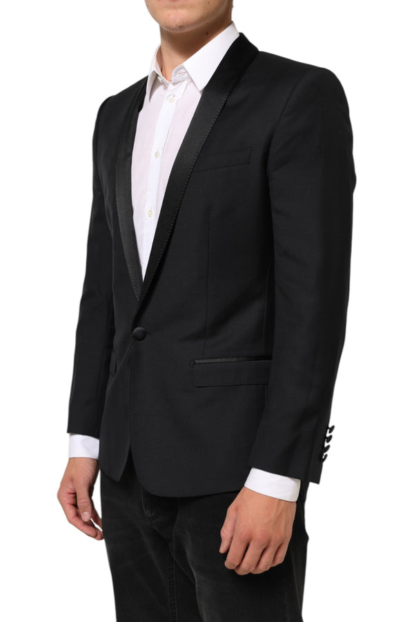 Dolce & Gabbana Black GOLD 1 Button Suit Jacket Men Blazer