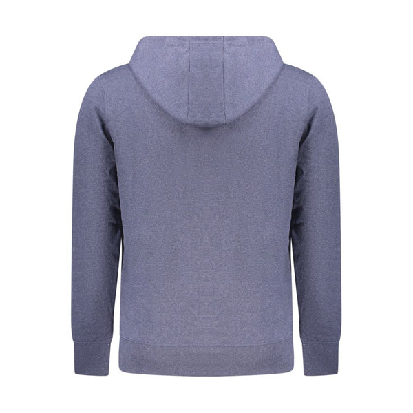 Accademia Militare Blue Recycled Cotton Men's Hooded Sweatshirt
