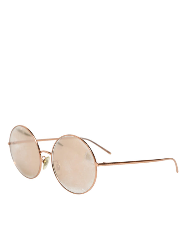 Dolce & Gabbana DG2215K Gold Metal Round Shades Eyewear Sunglasses