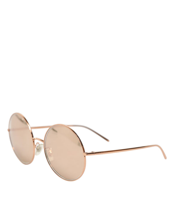 Dolce & Gabbana DG2215K Gold Metal Round Shades Eyewear Sunglasses