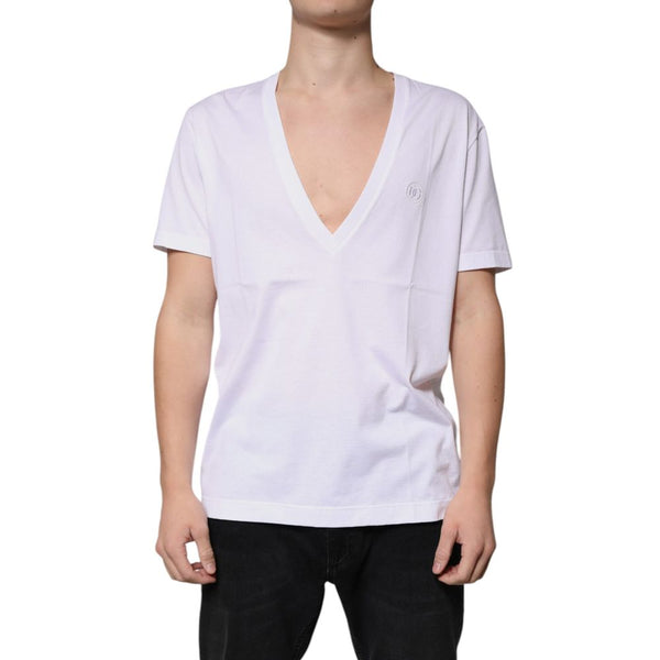 Dolce & Gabbana White Cotton T-Shirt