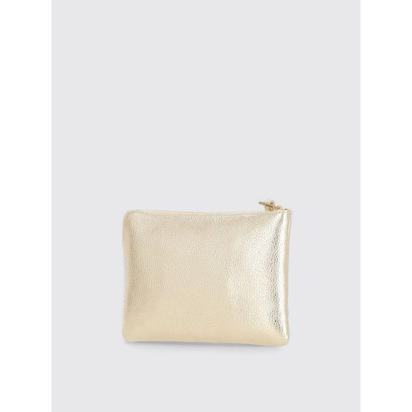Coccinelle Gold Leather Clutch Bag