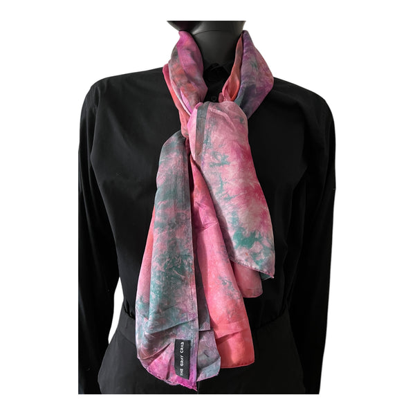 THE GRAY CRAB Sunset Bloom Silk Scarf
