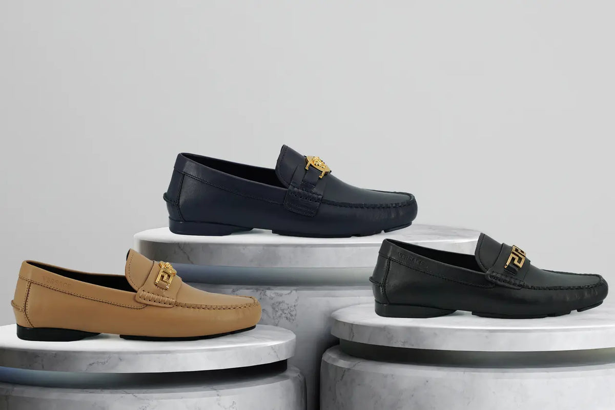 Polished designer loafer photographed in restrained neutral light for THE NOTICE by THE GRAY CRAB