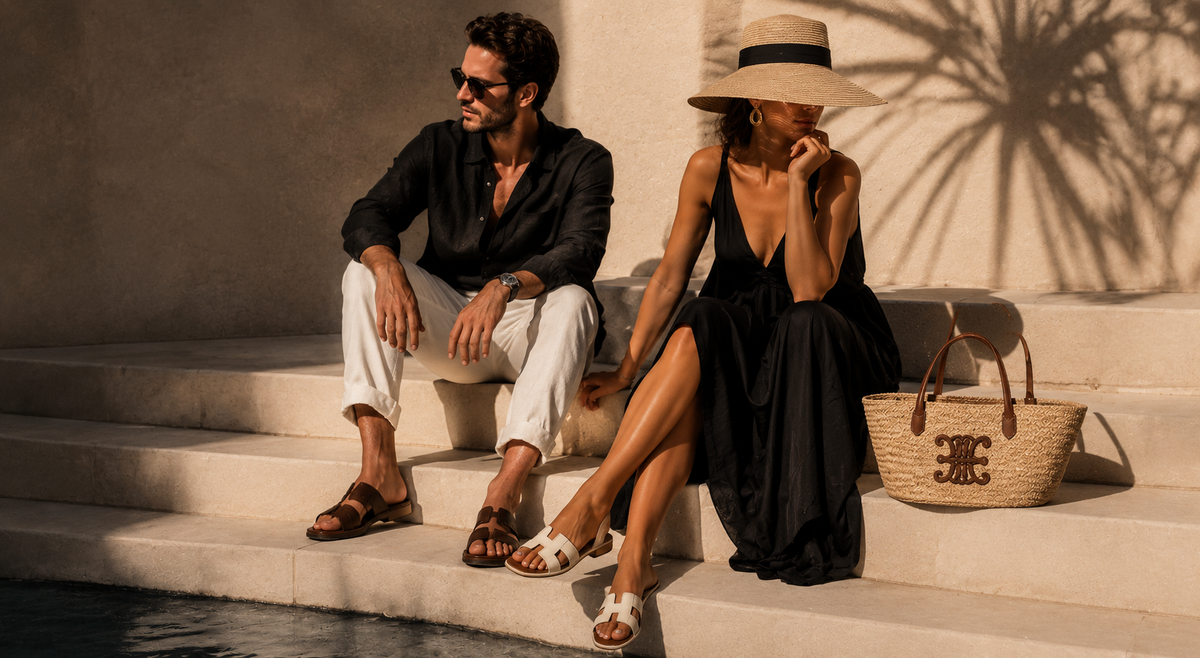 Leather sandals considered by occasion proportion and finish for THE NOTICE by THE GRAY CRAB