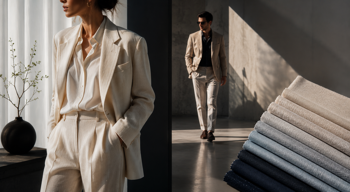 Summer tailoring cloth and suit construction considered by weight and weave for THE NOTICE by THE GRAY CRAB