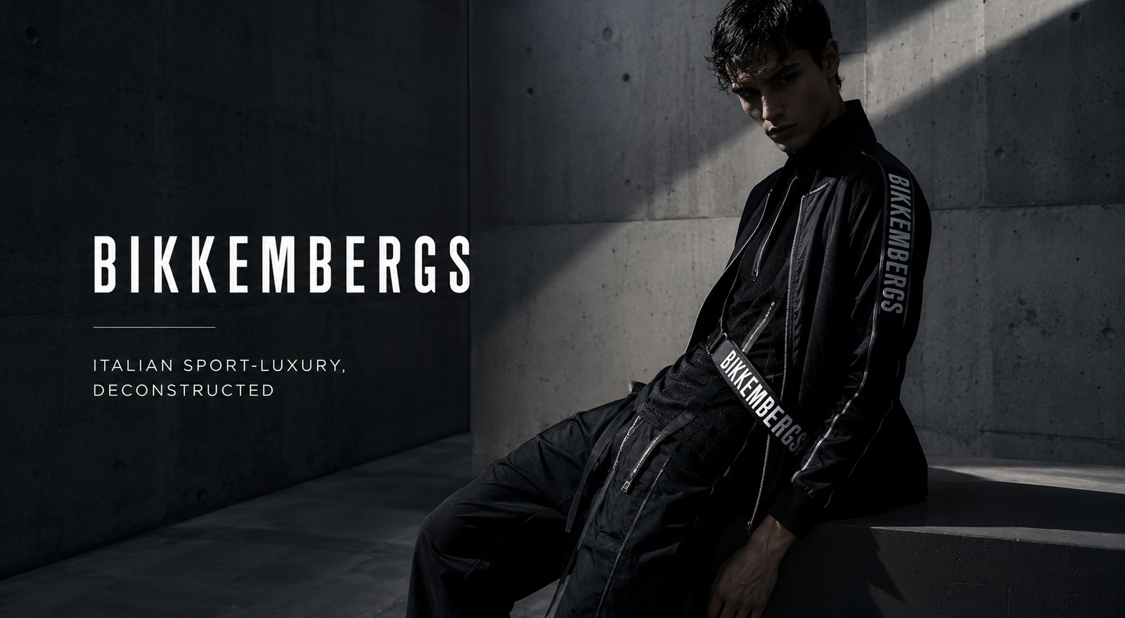 Bikkembergs sport-luxury styling considered through proportion and construction for THE NOTICE by THE GRAY CRAB