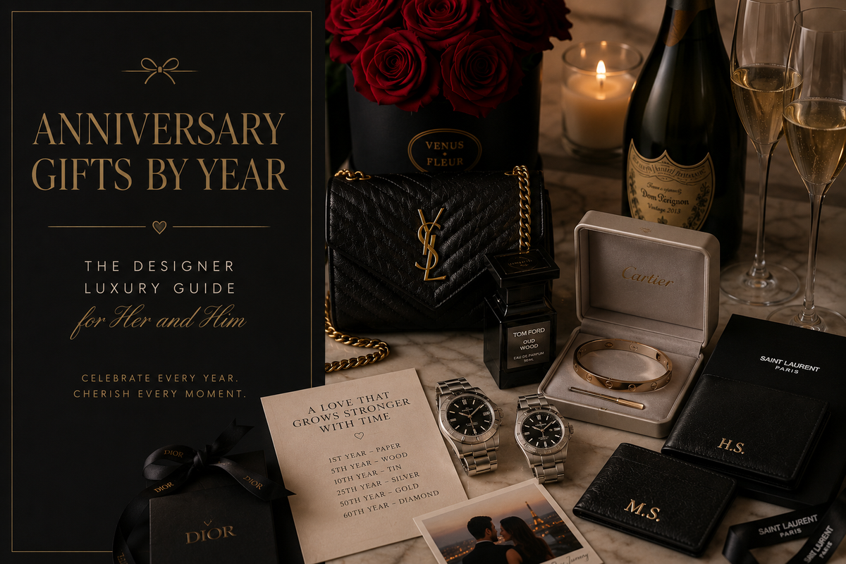 Anniversary gift materials in silver oxblood ivory and restrained gold for THE NOTICE by THE GRAY CRAB
