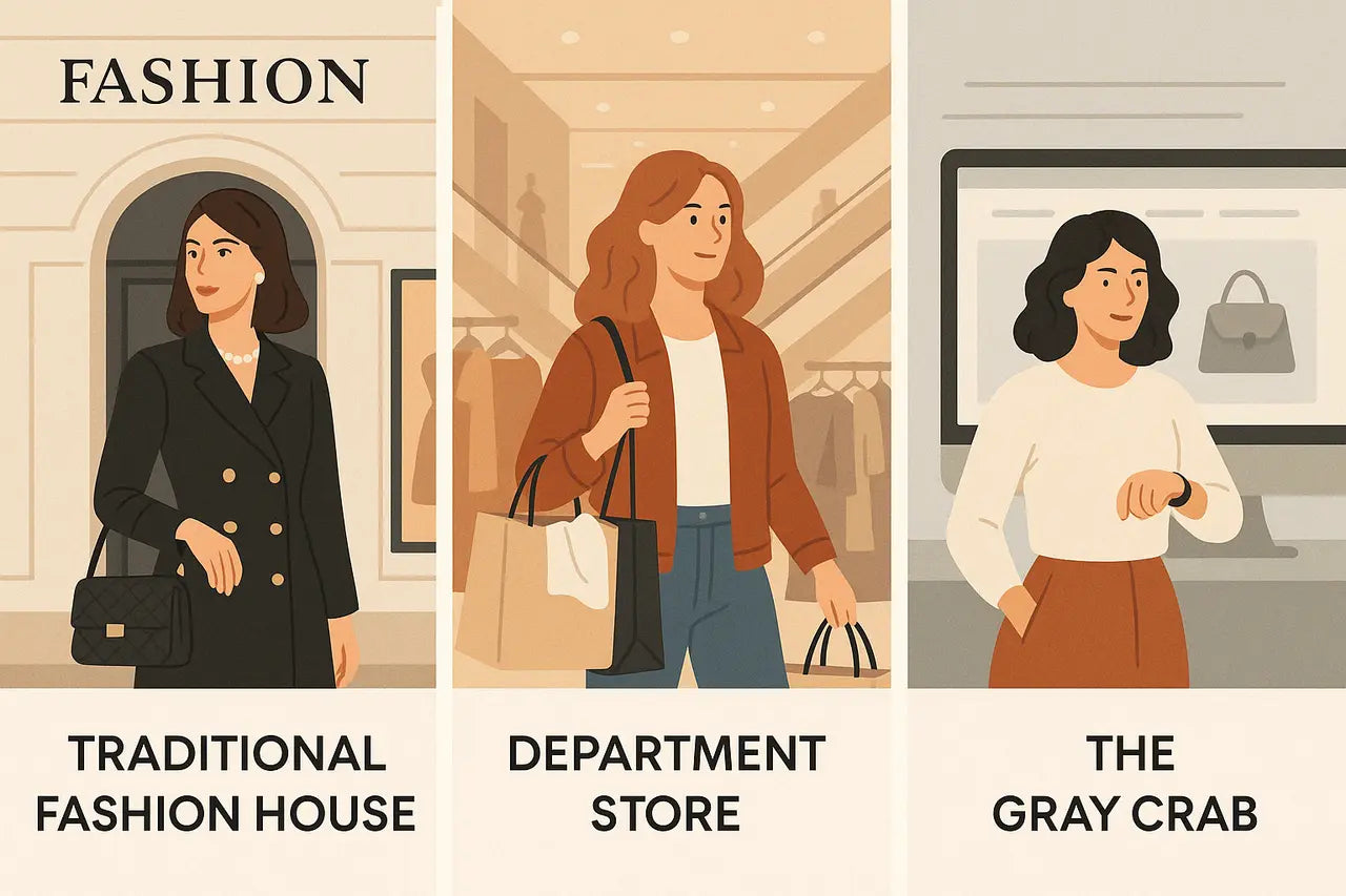 Designer houses and luxury retail considered through curation for THE NOTICE by THE GRAY CRAB