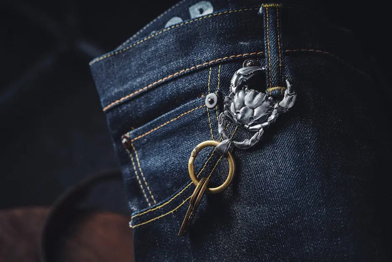 Designer keychain considered through function material and restraint for THE NOTICE by THE GRAY CRAB