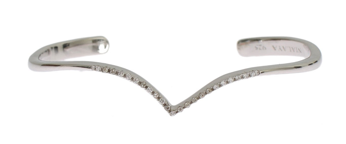 Silver bangle bracelet with intimate gift restraint for THE NOTICE by THE GRAY CRAB