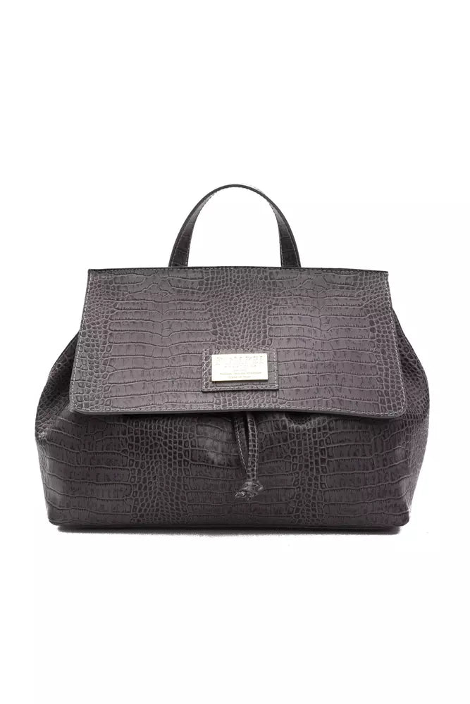 Gray leather work bag with quiet professional authority for THE NOTICE by THE GRAY CRAB