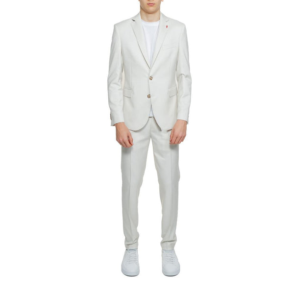 Mulish Beige Polyester Two-Piece Suit
