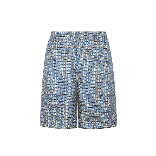 Fendi Blue Silk Knee Length