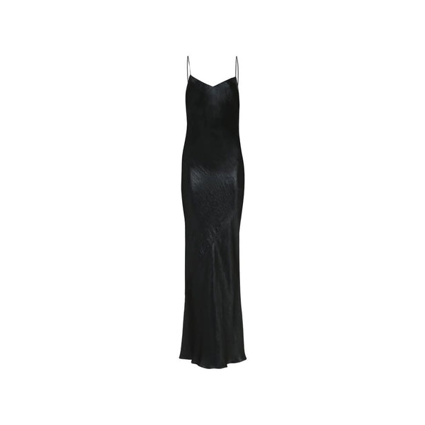 Saint Laurent Black Acetate Casual Dress