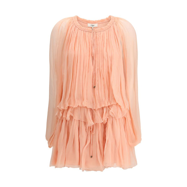 Chloé Multicolor Silk Casual Dress