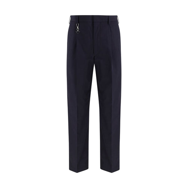 Prada Blue Cotton Casual Pants