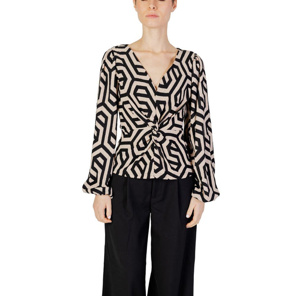 Jacqueline De Yong Beige Polyester Blouse