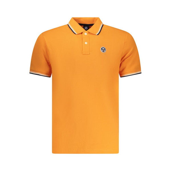 North Sails Arancione Cotton Men Polo