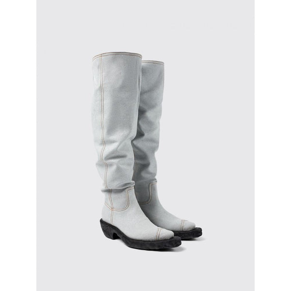 Camperlab Blue Denim And Rubber Ankle Boots