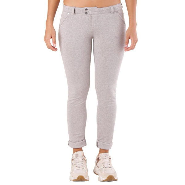 Met Gray Cotton Skinny Pants