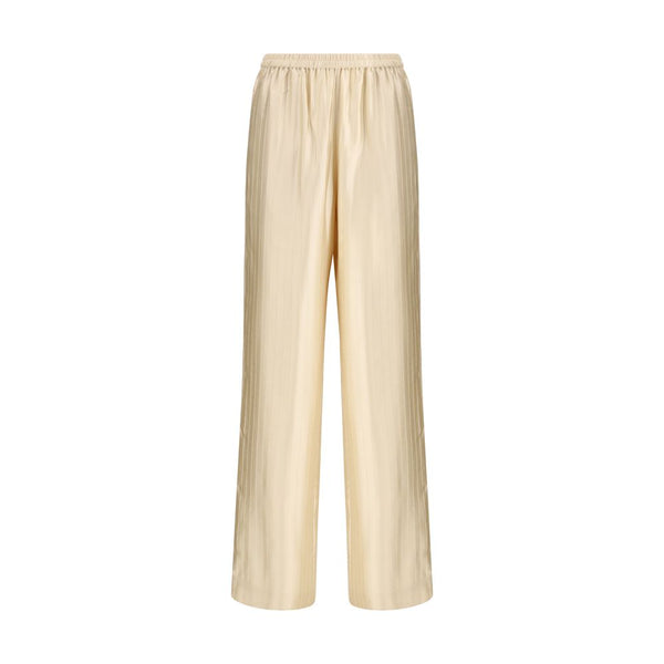 Loulou De Saison Beige Viscose Casual Pants