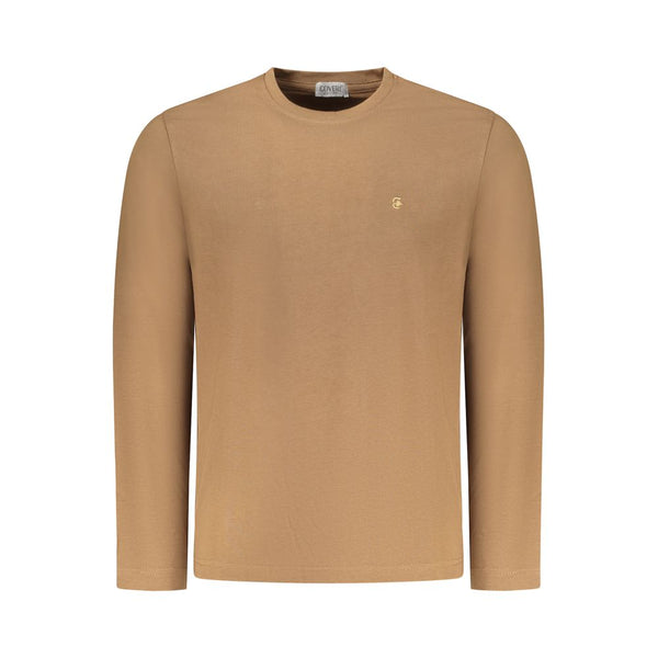 Coveri Moving Marrone Cotton Men T-Shirt