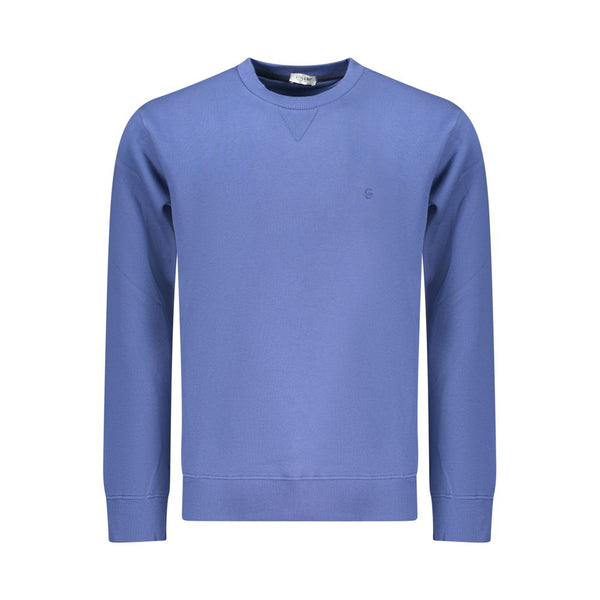 Coveri Moving Blue Cotton Men Sweatshirt