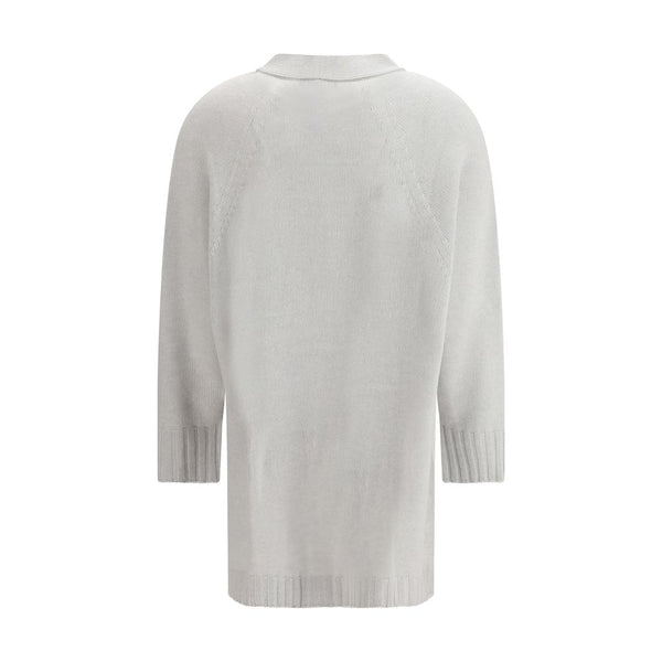 Fabiana Filippi Gray Wool Cardigan