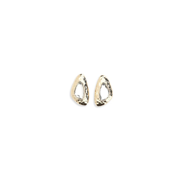 Self-Portrait Gold Brass Earrings