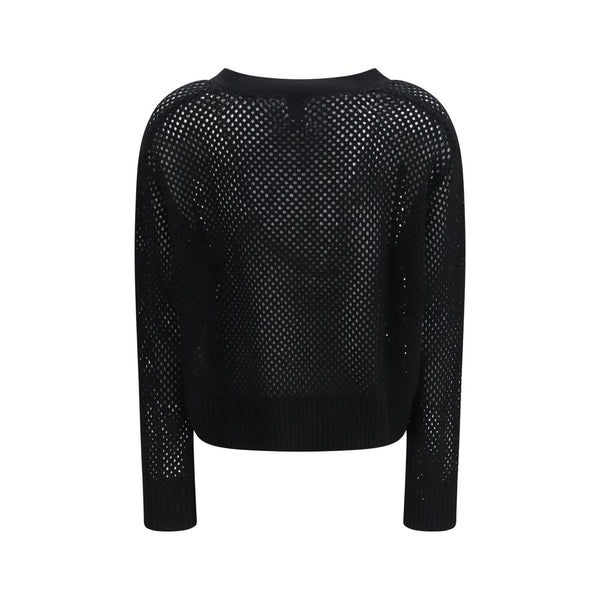 Allude Black Wool Cardigan