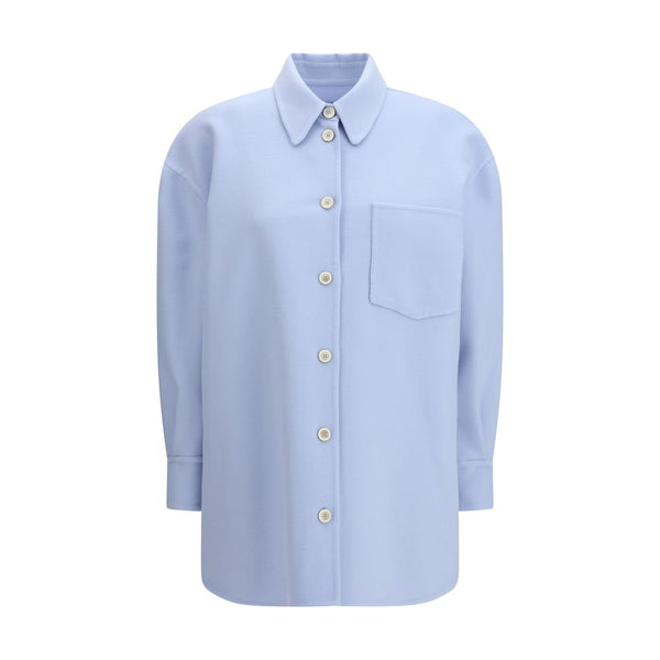 Fabiana Filippi Blue Wool Oves Aries Dress Shirt