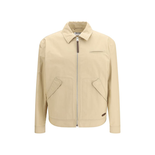 Moschino Beige Cotton Full-Length Jacket