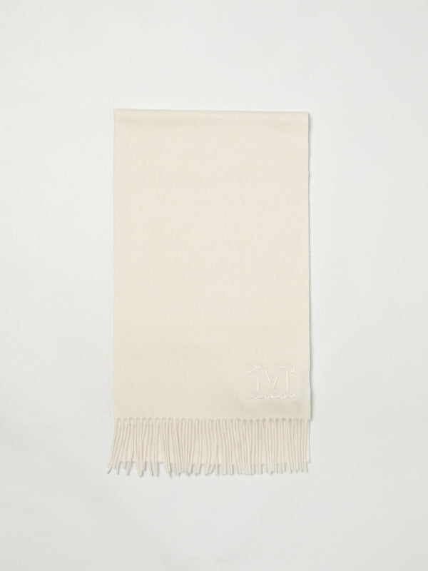 Max Mara White Cashmere Scarf