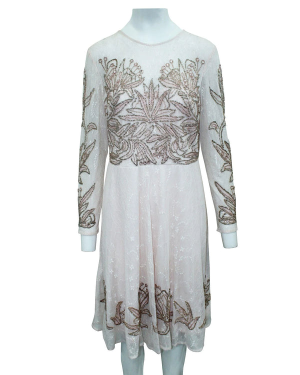 Aidan Mattox Multicolor Silk Cocktail Dress