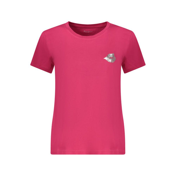 Pepe Jeans Rosso Cotton Women T-Shirt