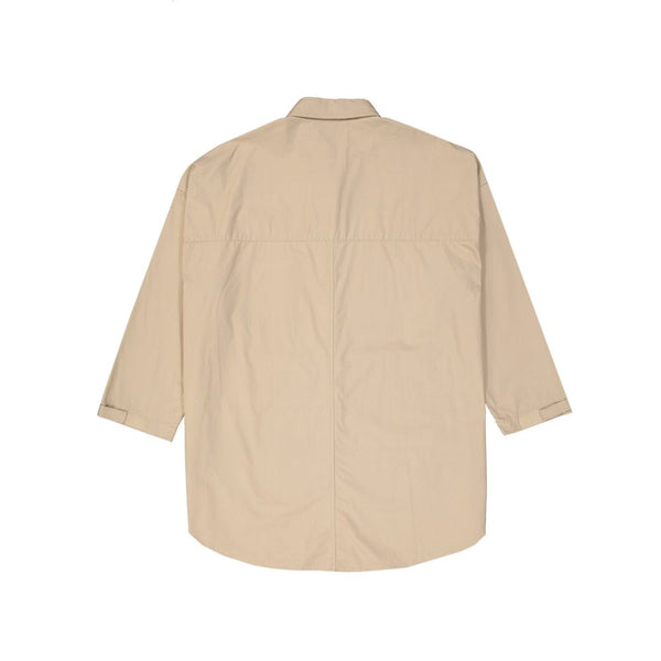 Ambush Beige Cotton Full-Length Jacket
