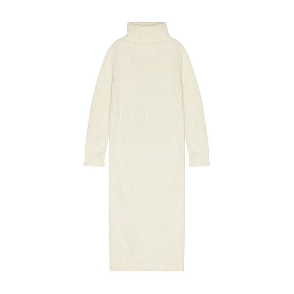 Saint Laurent White Mohair Casual Dress