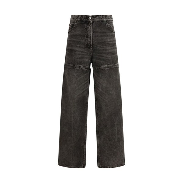 The Attico Black Cotton High-Waisted Jean