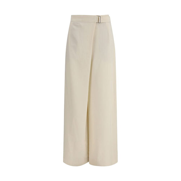 Brunello Cucinelli Beige Viscose Casual Pants