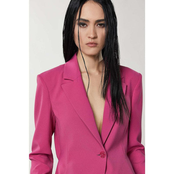 Patrizia Pepe Yellow Polyester Blazer