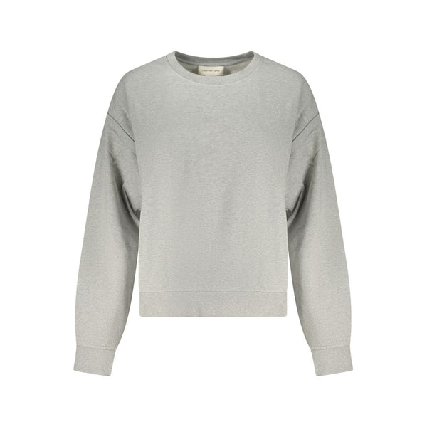 Calvin Klein Grigio Cotton Women Sweatshirt