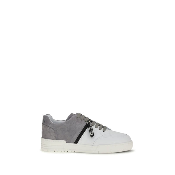 Moschino Multicolor Calf Leather Bos Taurus Low Top Sneakers