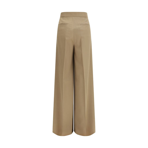 Max Mara Beige Wool Casual Pants