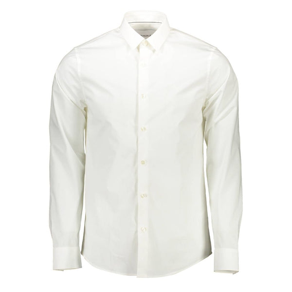 Calvin Klein Bianco Cotton Men Shirt