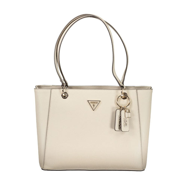 Guess Jeans Beige Poliuretano Women Handbag