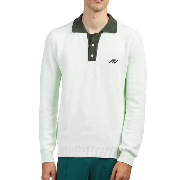 Autry Bicolor Cotton Polo Shirt