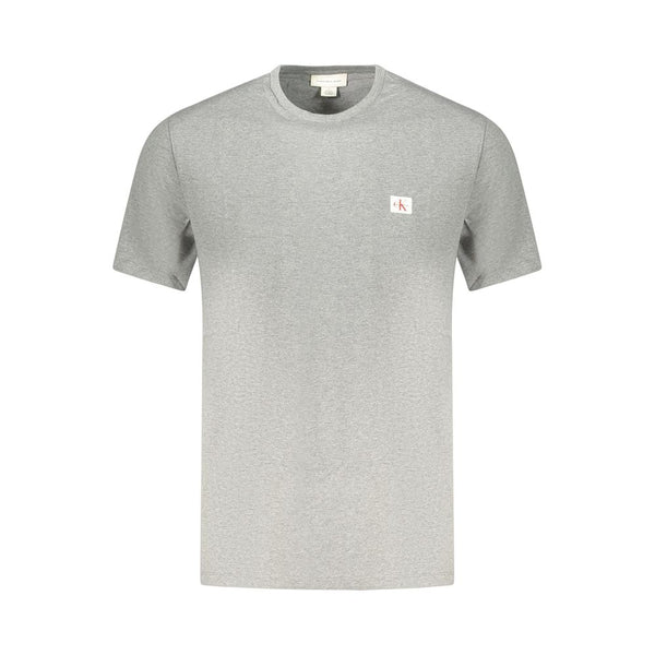 Calvin Klein Grigio Cotton Men T-Shirt